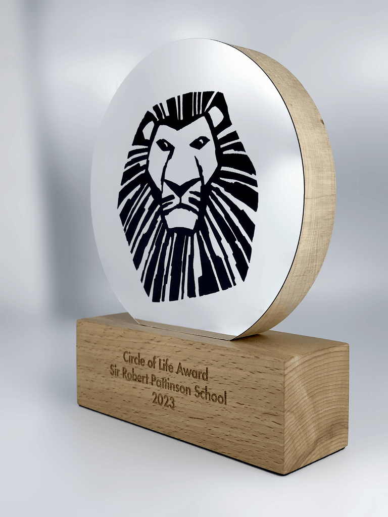 Maple Mounted Disc Award Wooden Awards Creative Awards London Limited