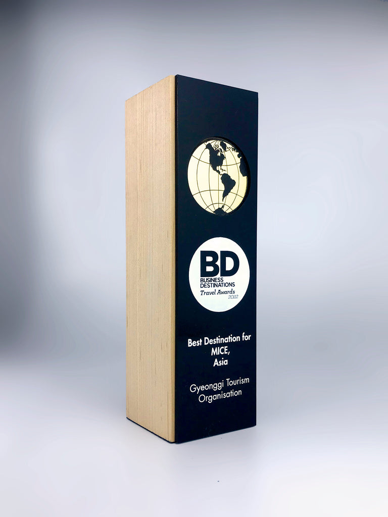 Wood, Black Perspex and Golden Globe Award Creative Awards London Limited