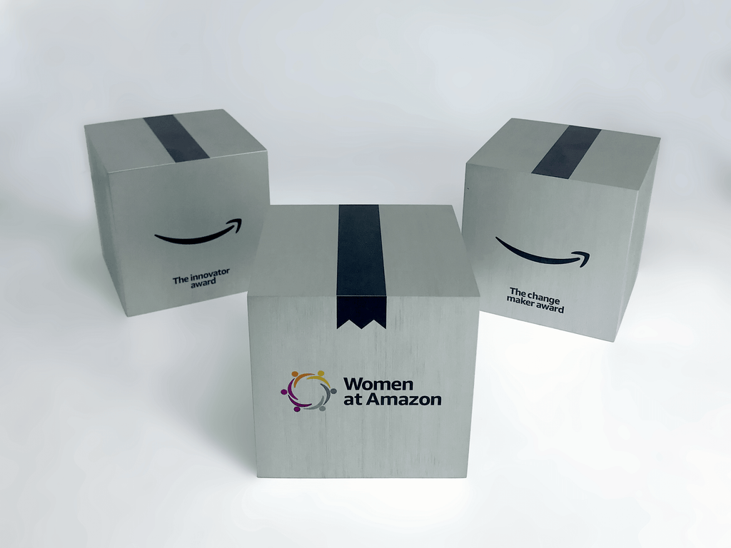 Amazon Metal Cube Award Bespoke Metal Award Creative Awards London Limited