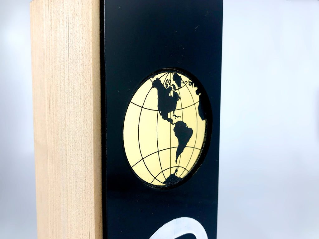 Wood, Black Perspex and Golden Globe Award Creative Awards London Limited