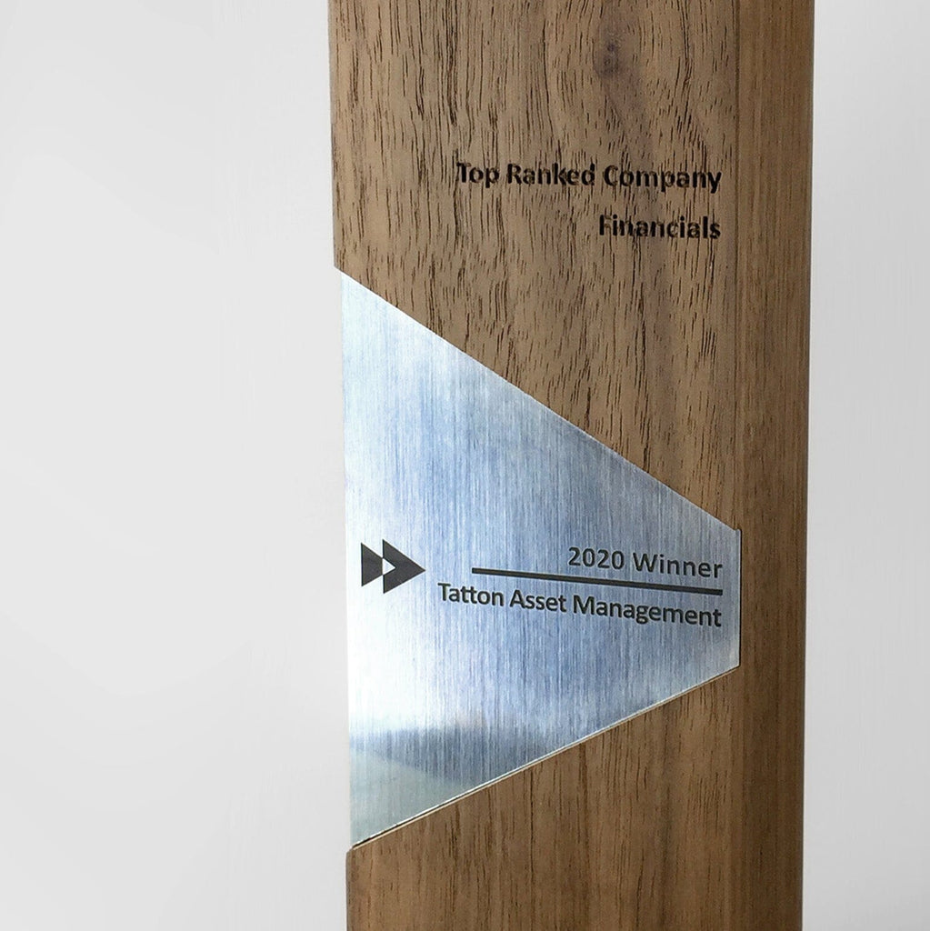 Walnut Inlaid Award Wooden Awards Creative Awards London Limited