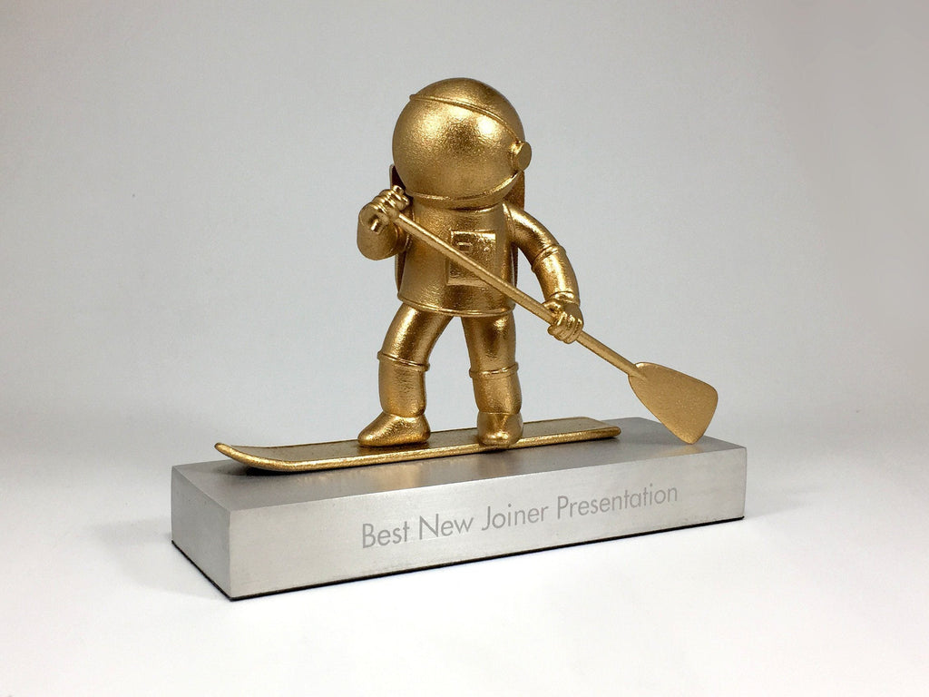 Gold 3D Printed Paddle Man Award