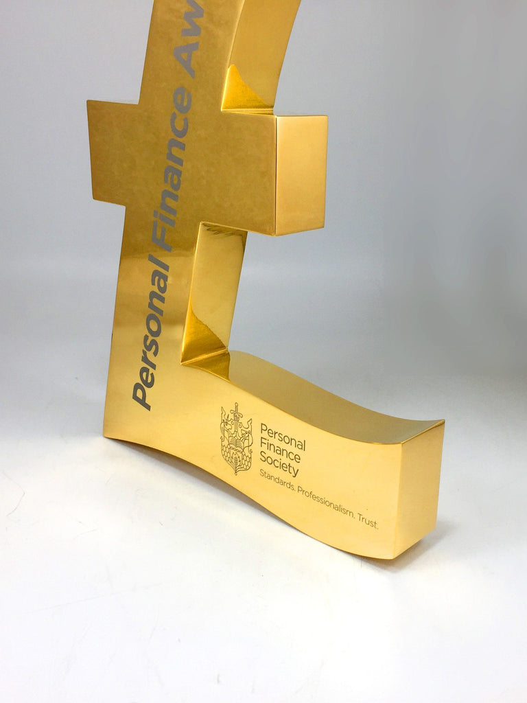 Gold Pound Sign Award