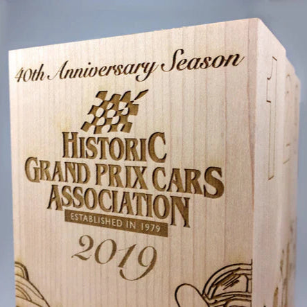 Engraved monolith award - heavyweight, sustainably sourced (FSC-approved), maple timber. Fully customised with high-quality engravings on all sides.