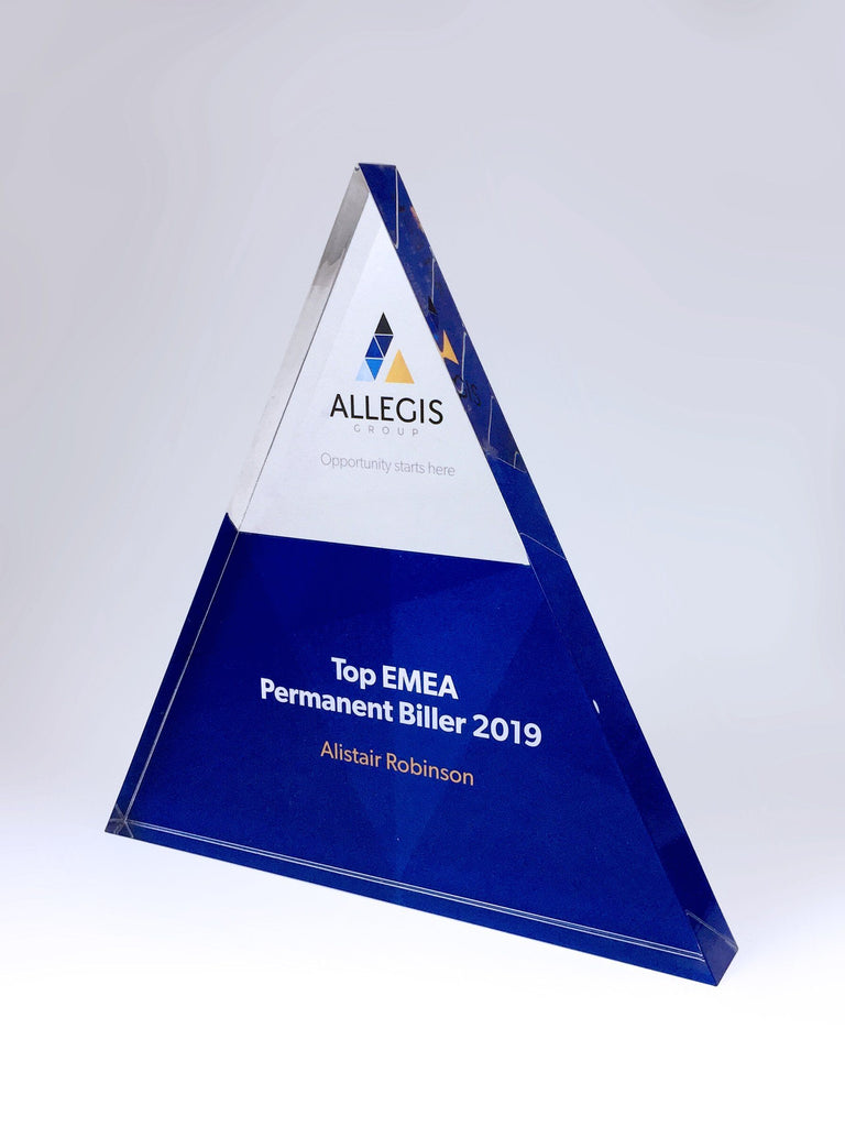 Isosceles Acrylic Triangle Award