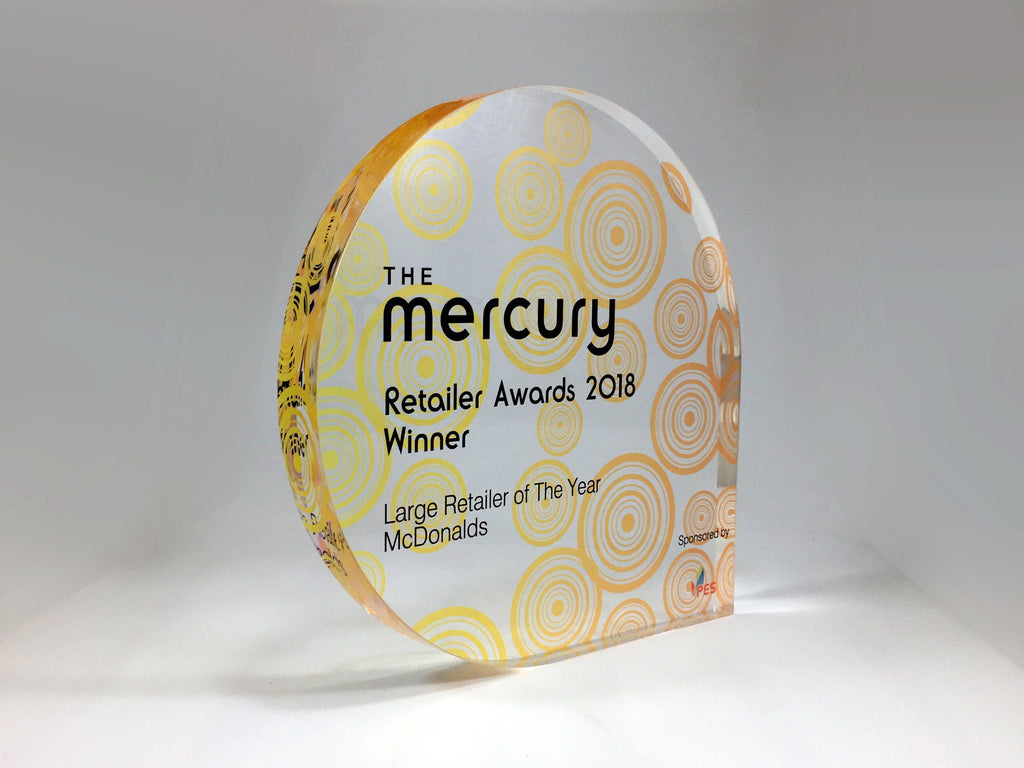Mercury Acrylic Teardrop Award