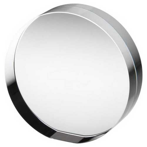 Clear Glass Round Freestanding Paperweight - 83mm