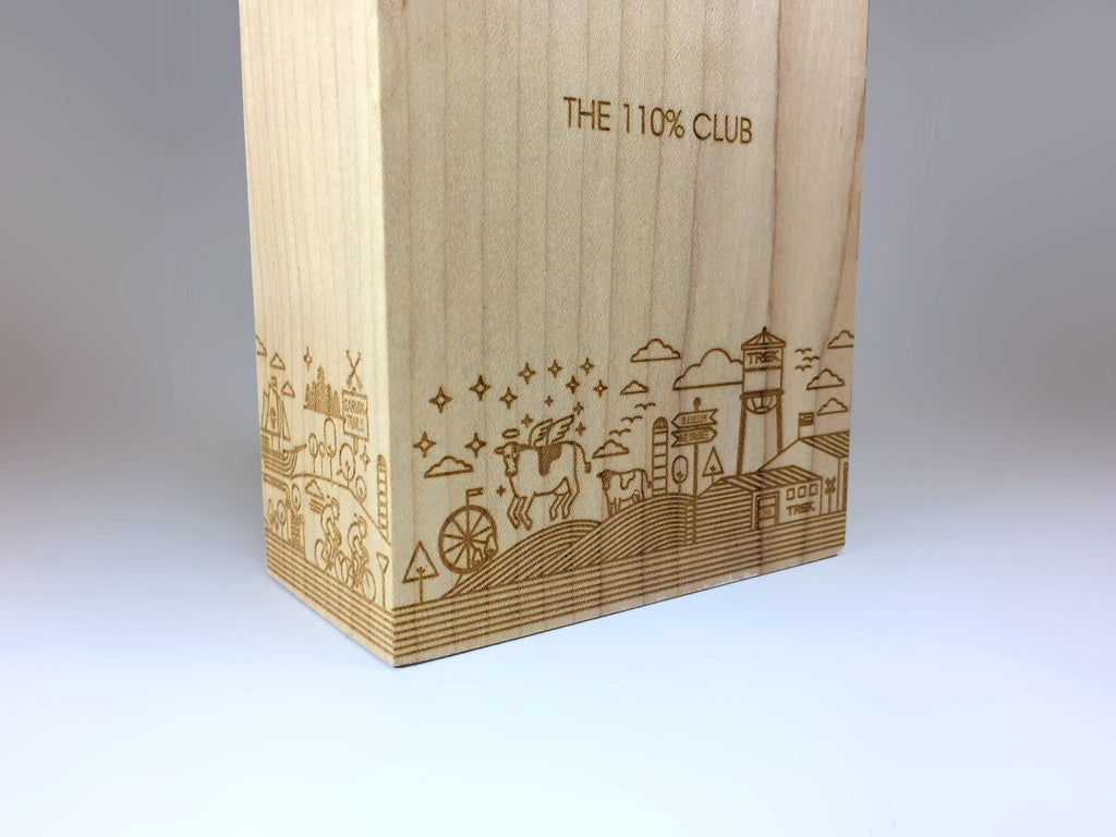 Trek Lasered Wooden Block Award