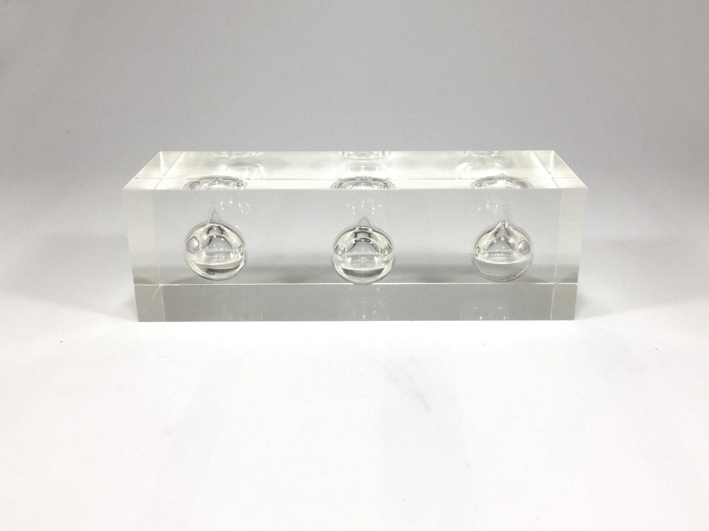 Triple Clear Oil Acrylic Block