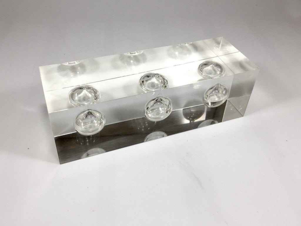 Triple Clear Oil Acrylic Block