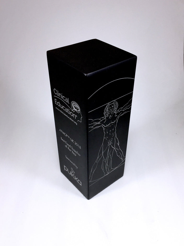 Vitruvian Man on Black Aluminium Block