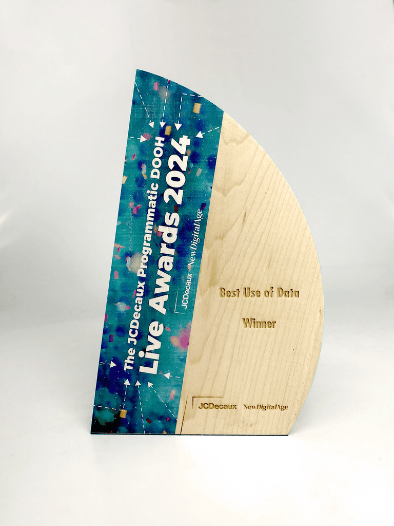 Wooden Crescent Award Bespoke Wooden Awards Creative Awards London Limited