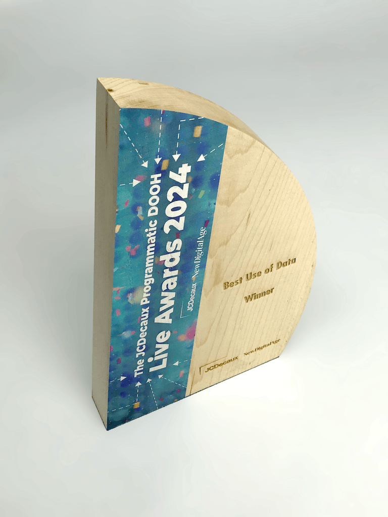 Wooden Crescent Award Bespoke Wooden Awards Creative Awards London Limited