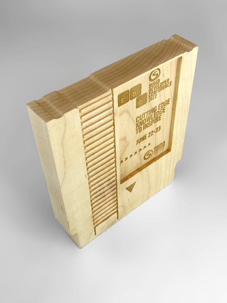 Wooden NES Cartridge Award Creative Awards London Limited