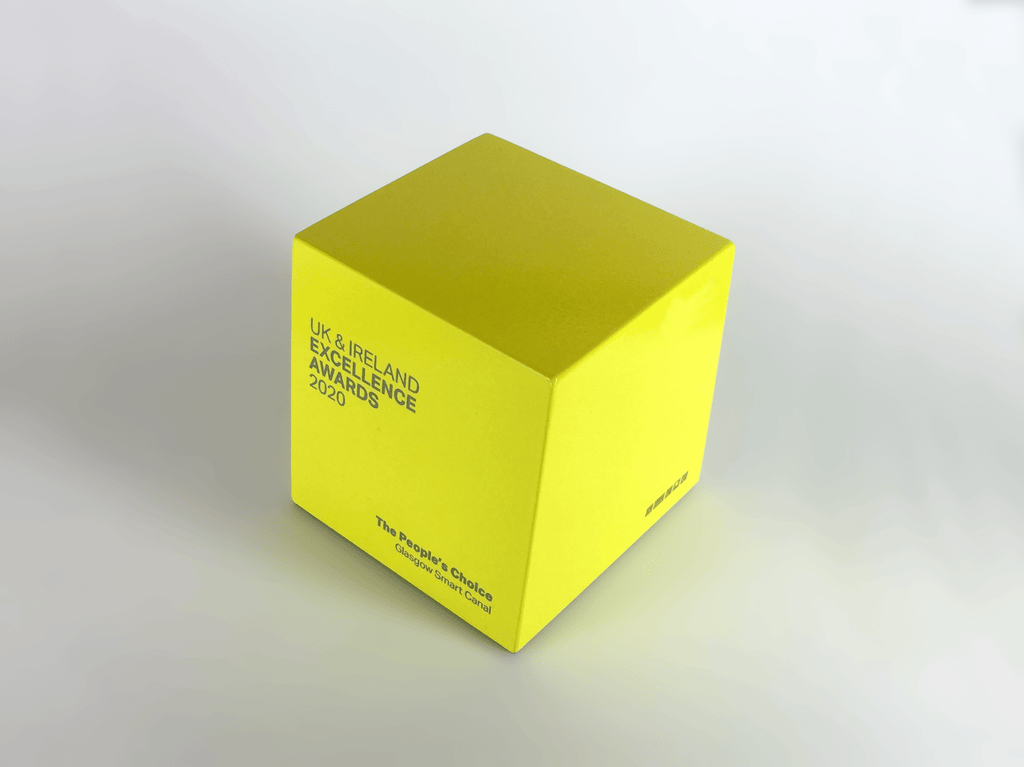 Yellow Aluminium Block Award Off-the-Shelf Awards Creative Awards London Limited