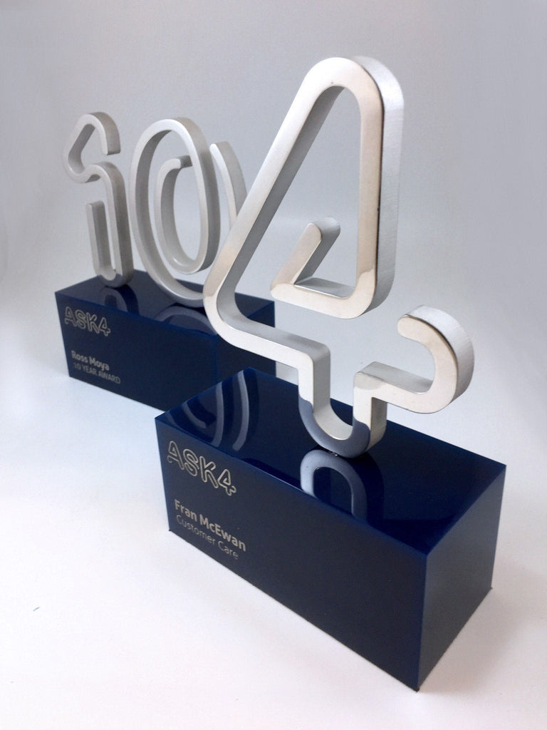 10 & 4 Aluminium and Acrylic Awards