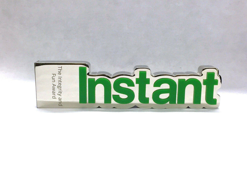 Instant Polished Aluminium and Perspex Award