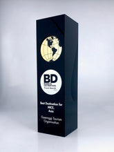 Load image into Gallery viewer, Wood, Black Perspex and Golden Globe Award Creative Awards London Limited
