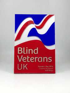 Blind Veterans UK Laminated Acrylic Award