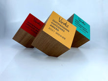 Load image into Gallery viewer, Coloured Wooden Block Awards Creative Awards London Limited
