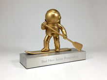 Load image into Gallery viewer, Gold 3D Printed Paddle Man Award
