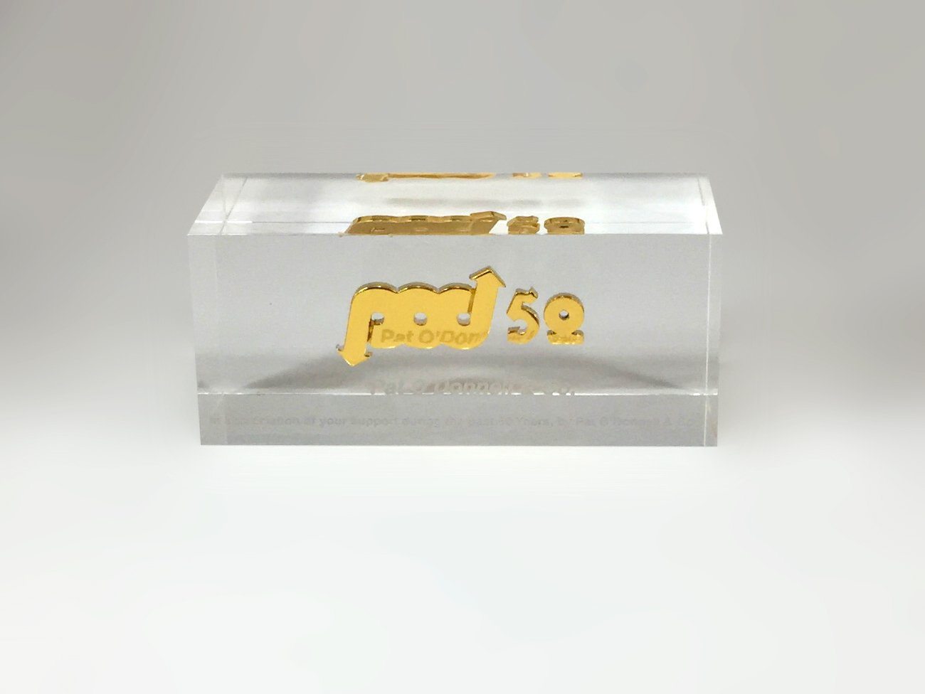 Gold POD in Clear Acrylic Deal Toy