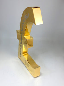 Gold Pound Sign Award