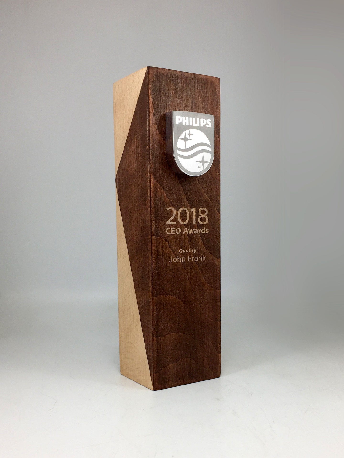 Philips Angled Wood and Shield Award