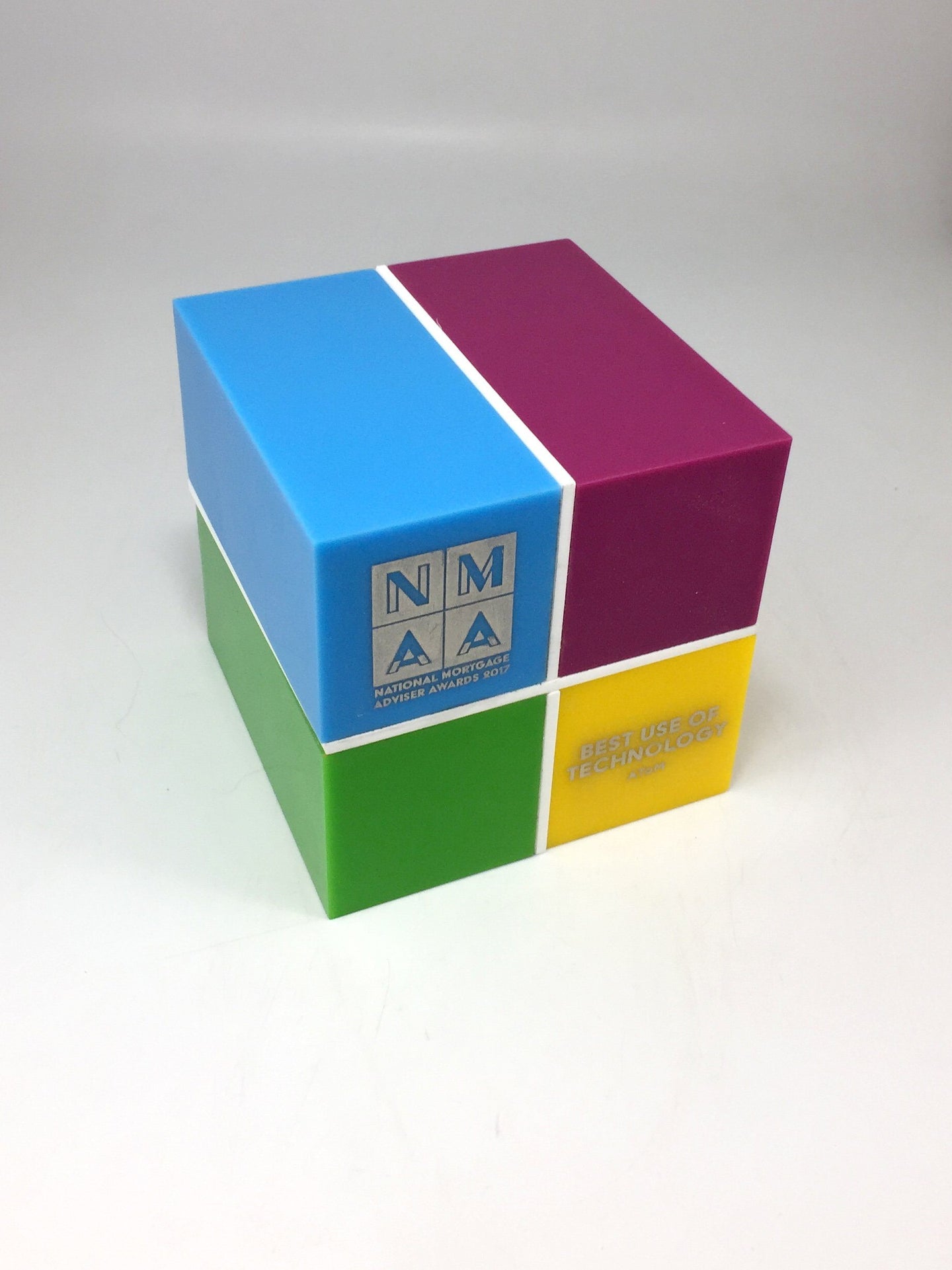 Pop Art Coloured Perspex Block