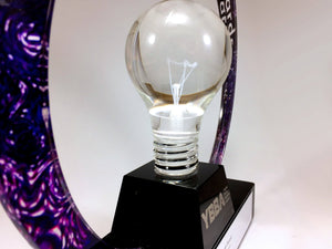 Purple Acrylic Ring with Light Bulb Award