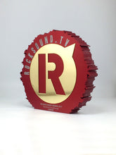 Load image into Gallery viewer, Rocksound Gold and Red Aluminium Awards
