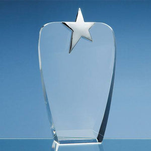 Oval Award with Silver Star
