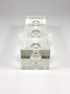 Triple Clear Oil Acrylic Block