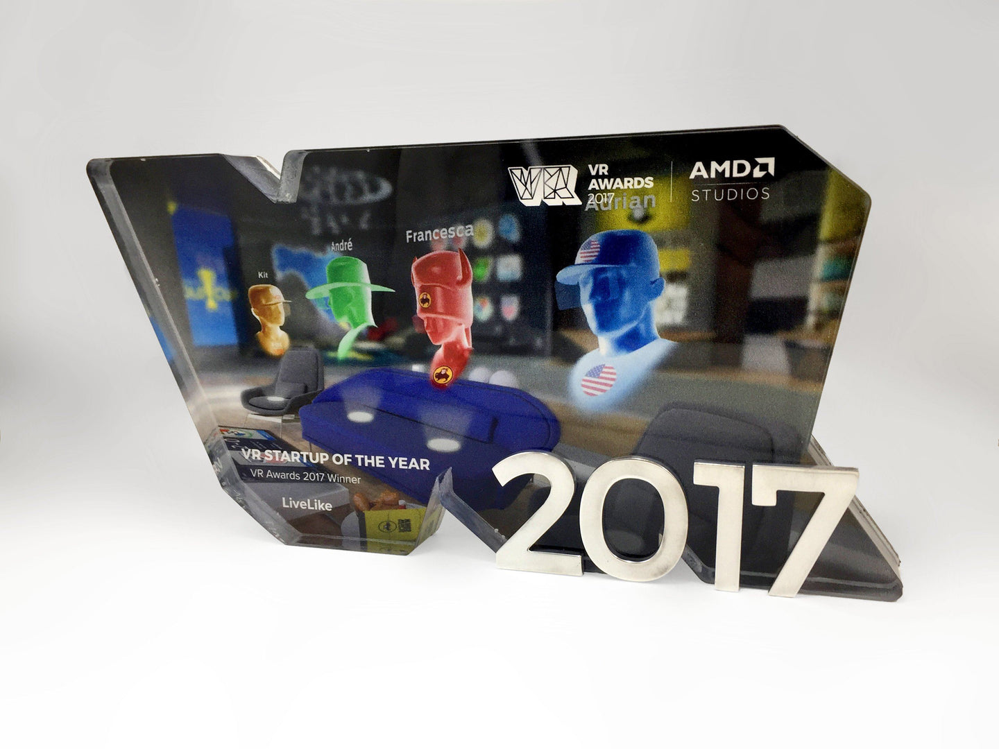 VR Bound Acrylic and Aluminium Award