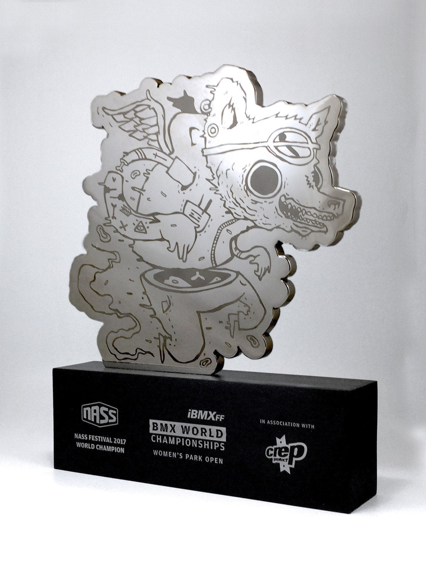 Acrylic and Aluminium Wolf Award