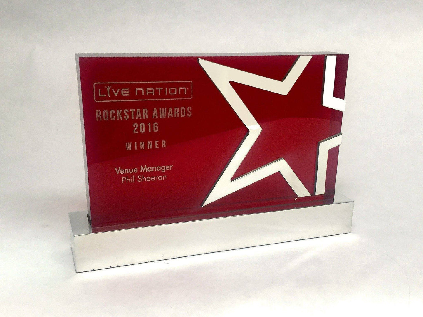 Rockstar Acrylic Award