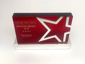 Rockstar Acrylic Award