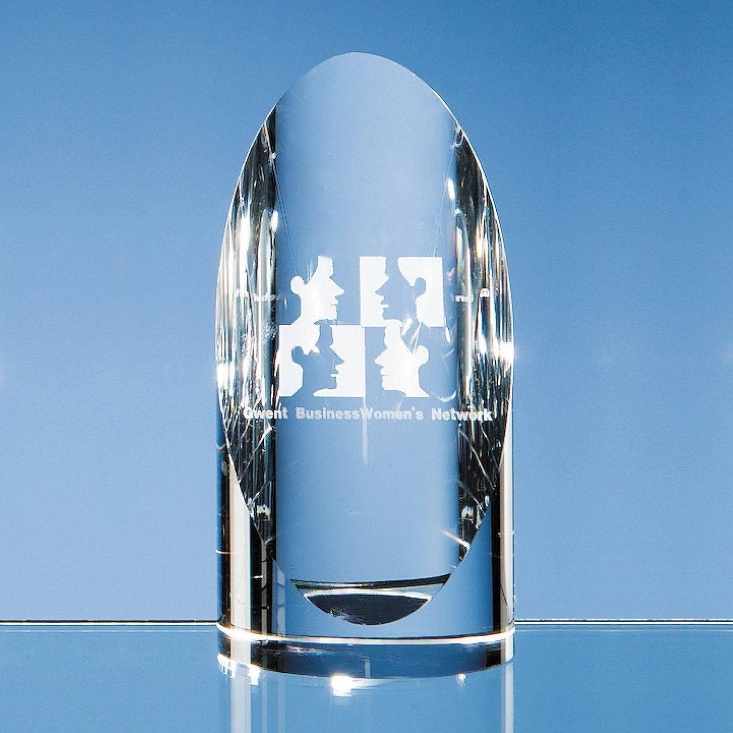 Crystal Cylinder Award - 14cm